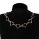 thumbnail image 4 of Collar de mariposa de moda Cadena de clavícula Joyas para niñas Corazón dorado --- Código de modelo 22902, 4 of 5