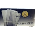 thumbnail image 2 of Clear 2.5" x 2.5" Unplasticized Coin Flips, Safe for Long Term Storage, 50 Pack, 2 of 3