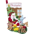 thumbnail image 2 of Bucilla Felt Applique DIY Christmas Stocking Kit, 18", Toys from Santa, 2 of 8