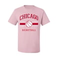 thumbnail image 2 of Wild Bobby City of Chicago CHI Basketball Fantasy Fan Sports Men's T-Shirt, Light Pink, 5X-Large, 2 of 5