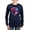 Navy, variant on CafePress - Pepsi Varsity Bad Women's Long Sleeve Dark T Shirt - Women's Long Sleeve Graphic Tee Casual Fit