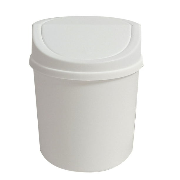 Bin de Basura de Escritorio, Mini Press Wastebaskets Compact Creative Creative Multifuncional Para la Oficina