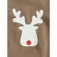 thumbnail image 6 of Kiapeise Toddler Kids Long Sleeve Sweatshirts Christmas Deer Print Jumpers Pullover Tops, 6 of 8