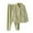 Green, variant on Tnhcen Women's Winter Solid Color V-Neck Ribbed Long Sleeve Pajama Set Button Up Pocket Top with Pants Thermal Fleece Lined Sleepwear M-2XL