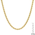 thumbnail image 5 of Kylie Harper Thick/Heavy Men's Italian 14k Gold Over Silver Rope Chain - 22"-30", 5 of 5