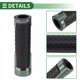 thumbnail image 5 of Empuñaduras de manillar universales de 0.87"x0.94" de Unique Bargains, cubiertas antideslizantes de aleación de aluminio 6061 y plástico ABS, tono titanio, patrón de goma cuadrada espaciada, 5 of 7