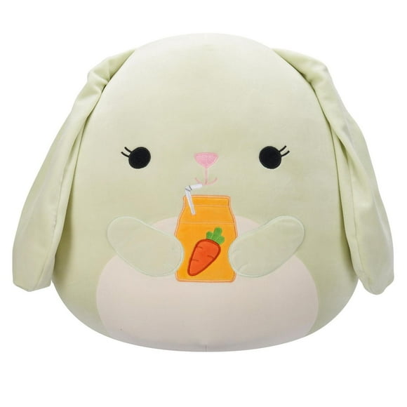 Squishmallows 16" Easter Plush - Hara - Green Bunny W/Carrot Juice)