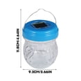 thumbnail image 2 of ¡Campaña con descuento!Trampas para avispas, trampa para abejas con energía solar con luz LED UV, trampas para colgar al aire libre, trampa para avispones reutilizable para interiores, exteriores, pa, 2 of 3