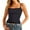 Black, variant on Boho Tops for Women One Shoulder Collar Lace Trim Inner Layer Womens Shirts Tops,Coffee,L