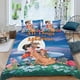 thumbnail image 2 of Todos los Perros Van al Cielo Conjunto de sábanas temático, trío de piezas, cómodo y amigable con la piel, diseño único, regalo de decoración para el hogar para familiares, amigos y fans,140cm *210cm, 2 of 6