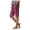 Purple, variant on Solid Color Baggy Cotton Drawstring Pants, Lightweight Loose 3/4 Length Casual Harem Shorts with Pockets, Elastic Waist for Men and Women