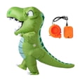 thumbnail image 4 of Disfraz de dinosaurio inflable con disfraz de dinosaurio de soplado de aire soplador para el festival , Para Adultos, 4 of 8