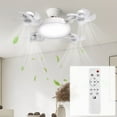 thumbnail image 6 of Ceiling Fan Light Remote Control Ceiling Fan Light Silent Bladeless Design with 3-Speed & Dimming, Bedroom Garage Remote Control Fan, 6 of 6