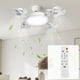 thumbnail image 4 of Ventilador nórdico minimalista luz de techo e27 casquillo de rosca luz de techo silenciosa control remoto ahorro de energía, 4 of 6