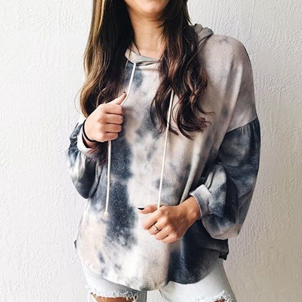 ICHUANYI Liquidación Mujer Moda Con Capucha Blusa Estampada Tops Algodón Manga Larga Tallas Grandes Sudadera ICHUANYI WER202308214155