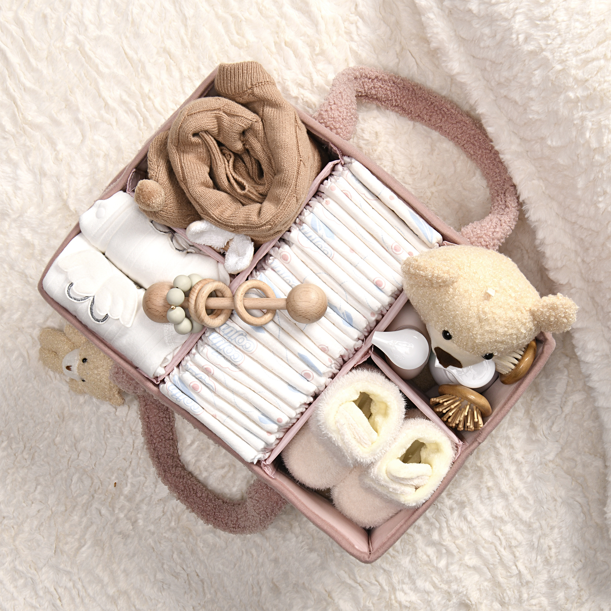 PeraBella Diaper Caddy Organizer with Changing Pad photo 5
