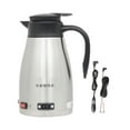 thumbnail image 3 of Hervidor de agua para automóvil Calentador de café de acero inoxidable 1300 ml Tetera portátil Limpieza fácil Calentamiento de automóvil Taza de viaje 24V, 3 of 8