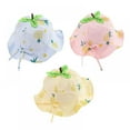 thumbnail image 3 of Eleanos Baby Sun Hat Wide Brim Bucket Hats Outdoor Summer Hat for Toddler Infant Girls Pineapple Print Bow Breathable Hat, 3 of 3