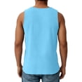thumbnail image 3 of LRGSHF Men's Tank Top, Crew Neck Sleeveless Shirt, Loose Fit Solid Color Casual Summer Beach Vest Lightweight Gym Workout Shirts, 3 of 4