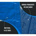 thumbnail image 3 of Airbag/Parachute Fabric Blue Ultra Light Lumber Tarp 20' x 27' (6' Drop) - 14 Oz Vinyl Lumber Tarps for Flatbed Truck & Trailer, 3 of 8