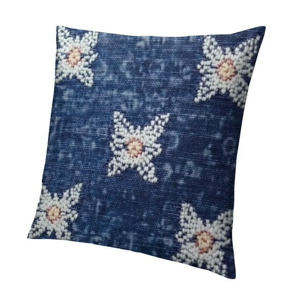 UDecorative Throw Pillow Covers Jacquard Pillowcase Soft Square Cushion Case for Summer Couch Sofa Bed Bedroom Living Room