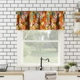thumbnail image 2 of Colorful Floral Valances Curtains Retro 70s Style Flower Nostalgic Fashion Summer Resort Windows Short Curtain Valance for Kitchen Bedroom Bathroom Decor with Rod Pocket, One Panel 54X18 Inches, 2 of 6