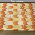 thumbnail image 6 of Ambesonne Retro Place Mats Set of 4, Wavy Pattern Half Moon, Standard Size, Orange Yellow Dust, 6 of 6