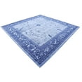 thumbnail image 2 of Unique Loom La Jolla Collection Tone Traditional Square Rug, 8 Feet, Blue/Navy Blue, 2 of 2