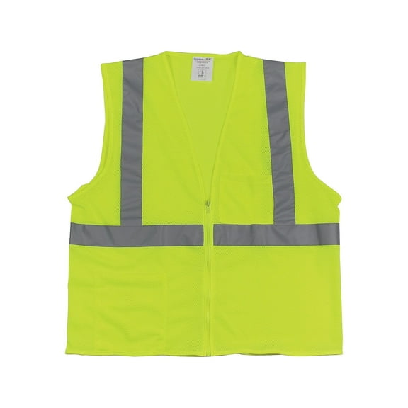 PIP Zipper Safety Vest ANSI Type R Class 2 Large 1074207