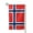 Square, variant on Norway Flag Double Sided Garden Flag for Indoor Outdoor Decorations 12.5 * 18 Inches Square