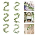 thumbnail image 1 of Guirnalda artificial de vimán con peonías y mariposas - Decoración de boda primaveral de 70 pulgadas, flores de plástico multicolor para el hogar y eventos, 1 of 7