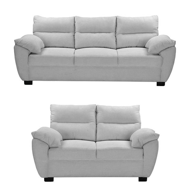Sala 3-2 TRINITY Venecia 2 piezas ( Sofá, Love Seat ) Plata