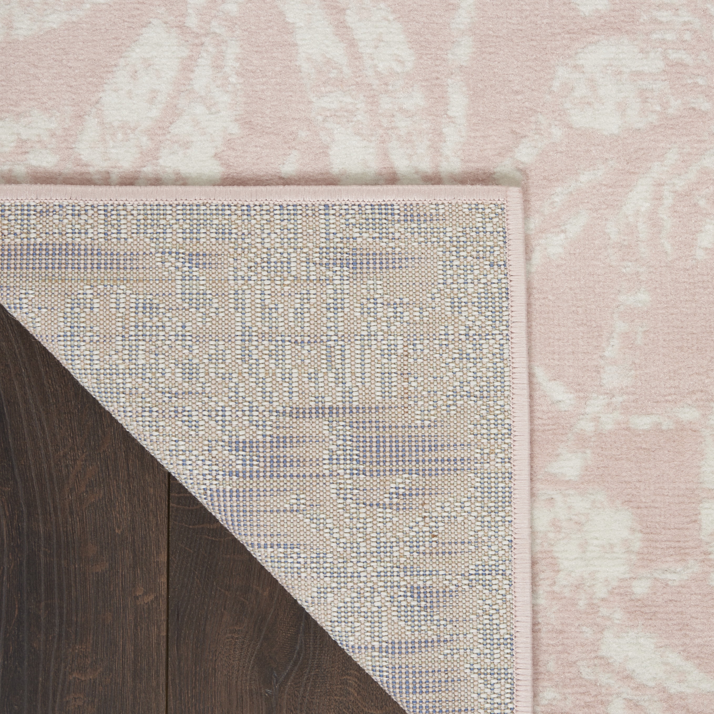 Nourison Whimsicle Botanical Bohemian Pink 2' x 8' Area Rug, (8' Runner)