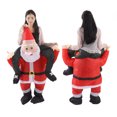 thumbnail image 1 of Santa Costume, Carry Mascot Costume Ride On Me Christmas Costume Funny Father Christmas Riding Inflatable, 1 of 8