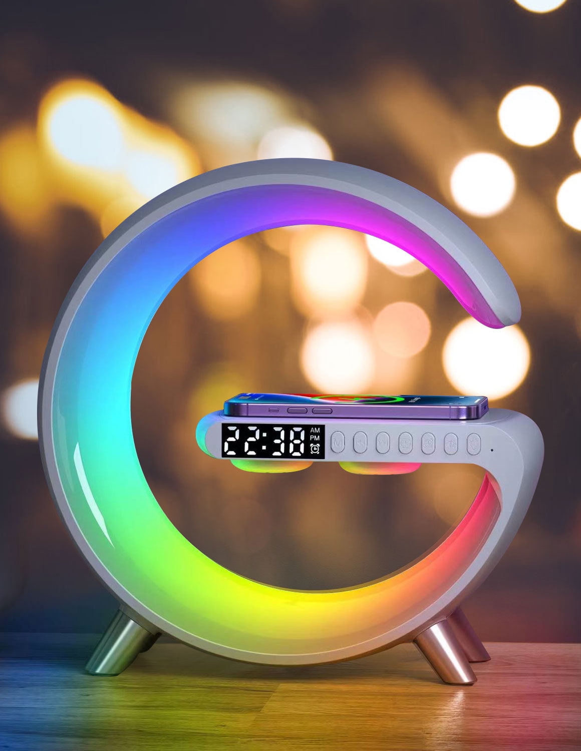 RGB Sunrise Alarm Clock with Sound Machine Smart Wake up Light Dimmable