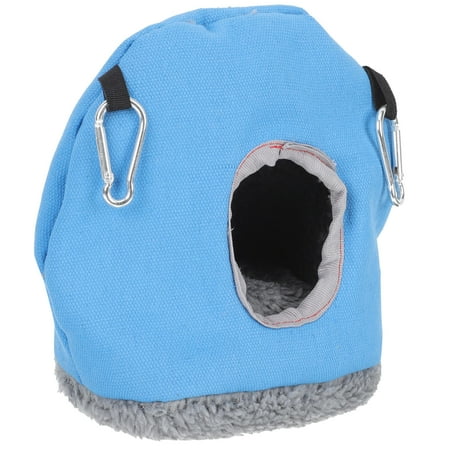 Baluue Blue Wear Resistant Hanging Bird House Durable Parrot Nest for Garden Decoration