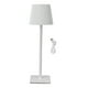 thumbnail image 1 of Lámpara de mesa inalámbrica con pantalla plisada, recargable, LED, decoración del hogar, para leer, color blanco, 1 of 14