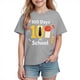 thumbnail image 1 of Camiseta Gráfica de Manga Corta Linda para Niños Niños Niñas, Temporada Escolar Impresión Tee Vestir de Verano Casual, 1 of 9