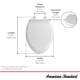 thumbnail image 5 of Asiento de inodoro delantero alargado lento, color blanco, 5 of 5