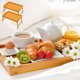 thumbnail image 2 of Bandeja de cama Mxbamhyc de bambú con patas plegables, paquete de 2, 2 of 7