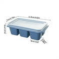 thumbnail image 3 of Ice Tray, Ice Trays Rubber, Ice Cube Trays Extra Large Ice Cube Tray with Lid | Silicone Trays for Freezer Makes 6 Square Whiskey Cocktails or Food Storage, 3 of 7