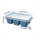 thumbnail image 2 of Moldes de silicona para congelar alimentos ZJDOAK - Bandeja de silicona con tapa - Bandeja grande para cubitos de hielo, recipiente de silicona para congelar, para congelar y almacenar sopa, salsa,, 2 of 6
