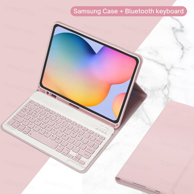 DANYCASE para Samsung Galaxy Tab A8 10,5 S6 Lite 10,4 S7 S8 11 S7 Plus S7 FE S8 Plus 12,4 Funda con teclado Funda para tableta Tan Jianjun unisex