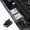 thumbnail image 4 of Adaptador de placa base USB 3.0 de 19 pines hembra a doble USB 3.0 tipo A hembra (C) Ndcxsfigh Para estrenar, 4 of 8