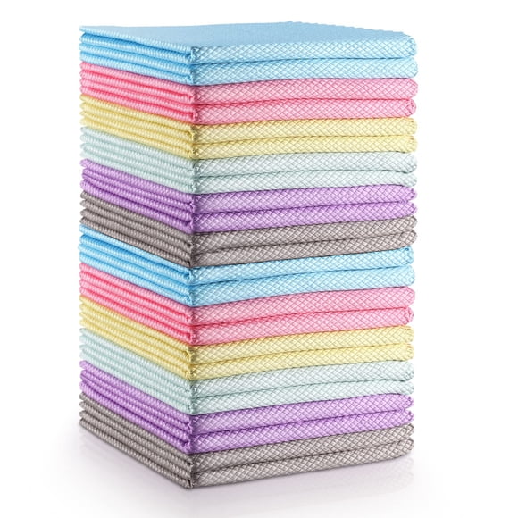 Easy Clean Fish Scale Nanoscale Dish Cloths,Streak Free Miracle Microfiber Cleaning Cloths for Kitchen,Counter,Washing Dish,Window,Mirror,G