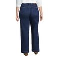 thumbnail image 2 of Lands' End Women's Plus Size Recover High Rise Wide Leg Blue Jeans, 2 of 3