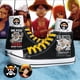 thumbnail image 2 of Nuevas zapatillas de lona de caña alta con dibujos animados de One Piece Anime Luffy Sabo Ace, zapatillas versátiles, regalos para vacaciones, 2 of 5