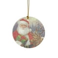 thumbnail image 4 of Pinnacle Peak Trading Santa with Gift and Reindeer Christmas Ornament 3 Inch, 4 of 4