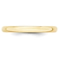 thumbnail image 2 of 10k Yellow Gold 2.5mm Plain Classic Dome Wedding Band Ring Size 6.5, 2 of 4