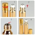thumbnail image 3 of EseeAier 7pcs Refillable Perfume Bottle Glass Essential Oil Roller Bottles Portable Lightweight Empty Roll On Bottle for Travel 10ml Silver, 3 of 7